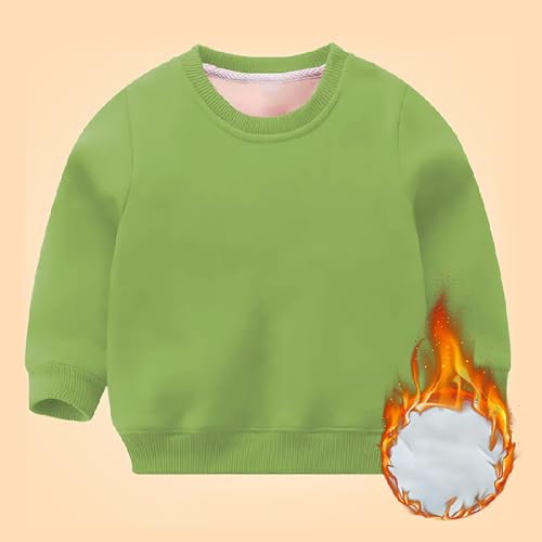 Kids Fall Sweatshirts Fleece Fuzzy Thermal Oversized Long Sleeve Loose Pullover Tops Toddler Boys Girls Cute Clothes2