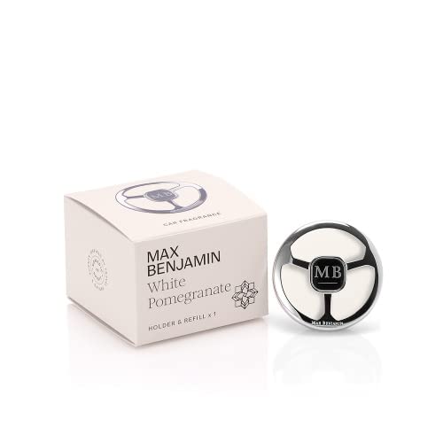 Max Benjamin Dispensador de fragancia de granada blanca para coche