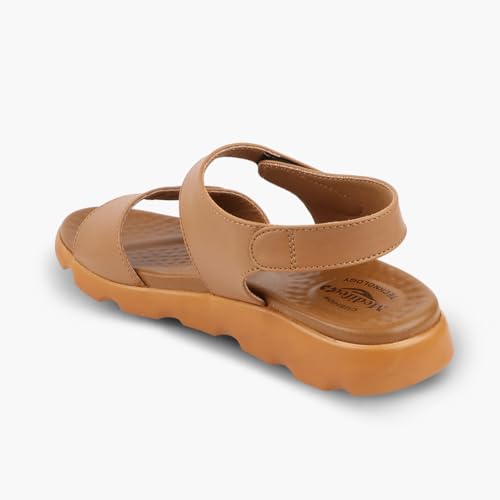 Image of Medifeet Women's Orthopedic Soft Sandals, Black, Comfort Walking Footwear with Adjustable Straps