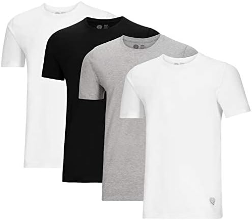 Vince Camuto Men's Undershirt - 4 Pack Cotton Crewneck Undershirt (Size: S-XL)