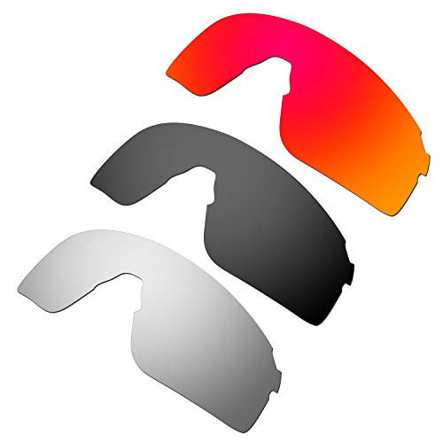 Lentille Oakley EV-zero Blades en finition titane et rouge haute précision