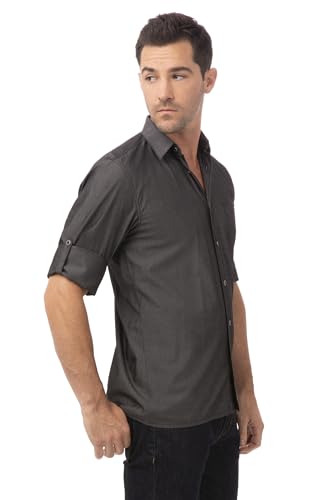 Chemise denim Chef Works Detroit homme à boutons pour un style urbain