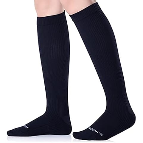 BENCOMOM 3 Pack Men's Compression Sock for Travel,Nurse,Athletics,Circulation&Recovery Cover