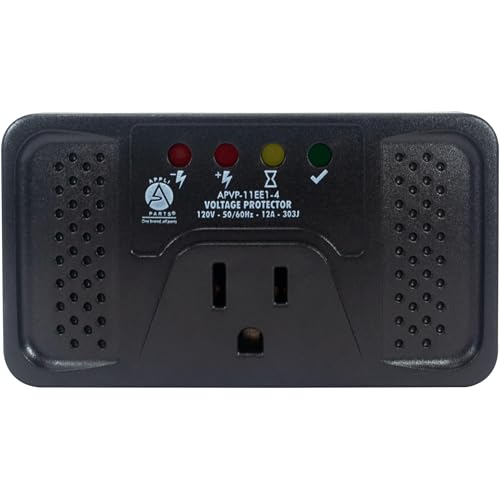 Appli Parts APVP-11EE1-4 120 V Voltage Surge Protector for Refrigerators with Electronic Boards, 50/60 Hz, 12 A, 303 joules, regulator with time delay works with all electronic appliance brands