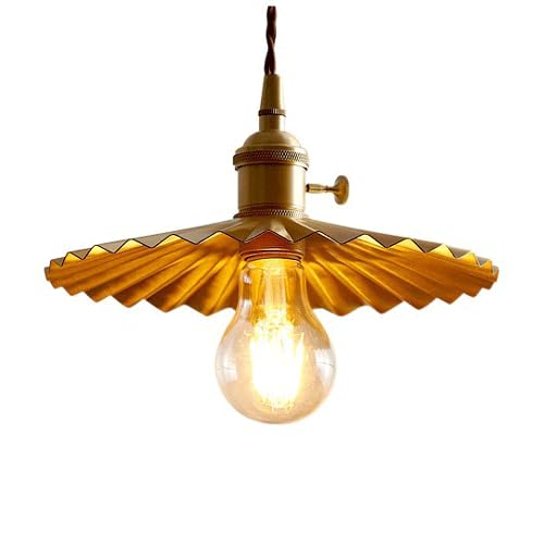 Lustre en cuivre E27 style nordique pour décoration de salon et balcon