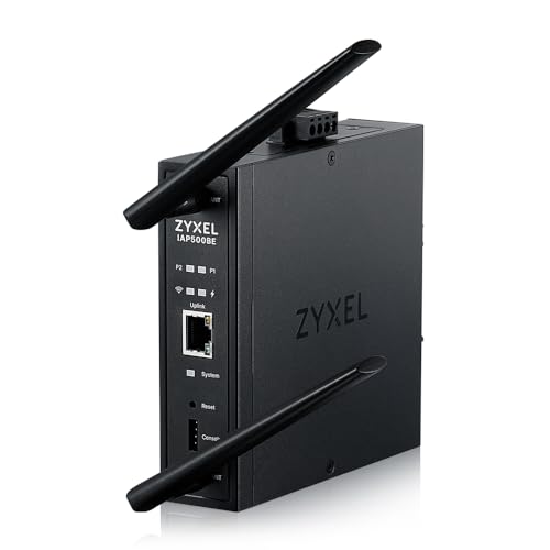 Zyxel WiFi 7 BE5000 Point d'Accès sans Fil | Conception Industrielle Robuste | Double Radio 4 Flux | Installation Flexible | Application Nebula, Cloud, Contrôleur ou Autonome [IAP500BE]