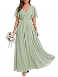 Ever-Pretty Women's Chiffon V-Neck Mother of Bride...