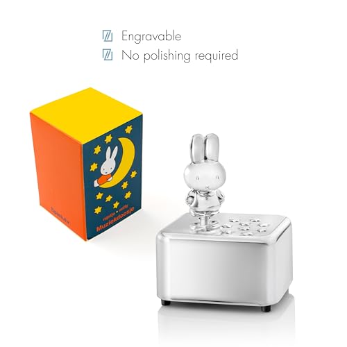 Cajita de música de Miffy Zilverstad infantil plateada 3