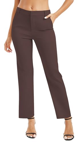 Urban CoCo Women's High Waisted Dress Pants 2024 Fall Stretch Work Slacks for Women Business Casual