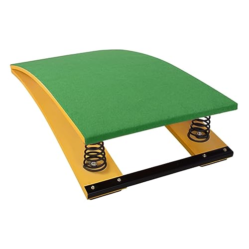 Curved Spring Board, Big Kids Junior Gymnastics Springboard for Vault, Home Vault Mini Trampoline for School, Home Gym, Bar, Basement, Load 65kg / 140lbs