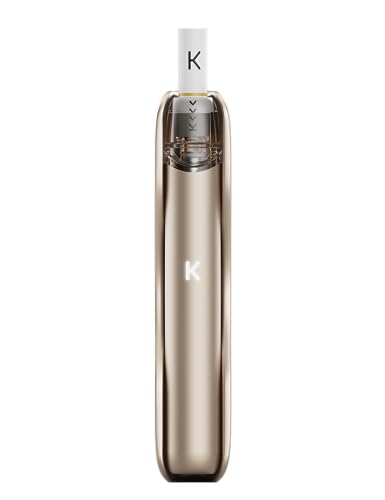 Kiwi 2 Starter Kit, Nuova Sigaretta Elettronica Kiwi 2, 400Mah, Powerbank 1800 Mah, 1.8 Ml, Senza Nicotina, No E-Liquid (Gold Rose) - 4