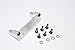 Axial Wraith & Wraith Spawn Upgrade Parts Aluminum Servo Mount - 3Pcs Set Silver