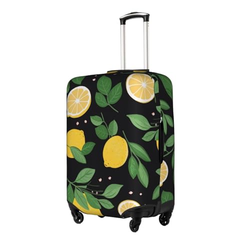 Lemon Fruit Printed Luggage Cover Elastic, Washable, Universal Fit 18-32 Inch Travel Suitcase Cover Easy To Identify2