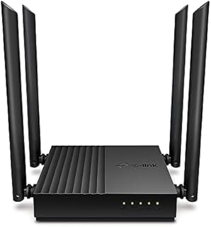TP-Link AC1200 Dual-Band Gigabit Wi-Fi Router, Wi-Fi Speed up to 1200 Mbps, 4×Gbps LAN Ports, Advanced security with WPA3, with MU-MIMO, No configure required (Archer C64)
