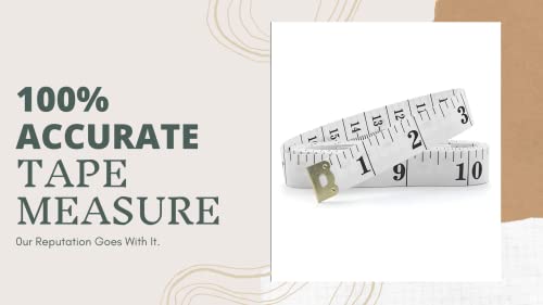 Hansmaya Tape Measure Body Measuring Tape Soft Flexible Durable Fiberglass Sewing Measuring Tapes 60 Inch / 150 Cm Blue #TOP5