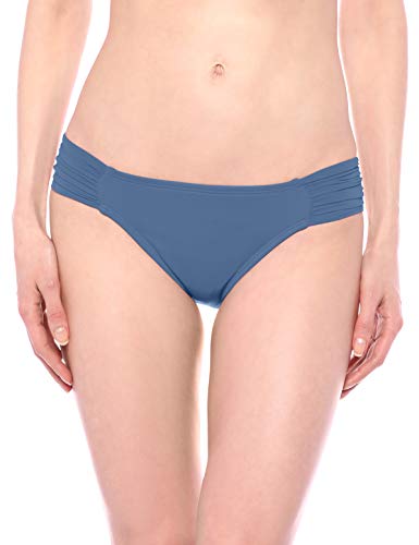 La Blanca Women's Island Goddess Side Shirred Hipster Bikini Swimsuit Bottom, Blue Moon, 16
