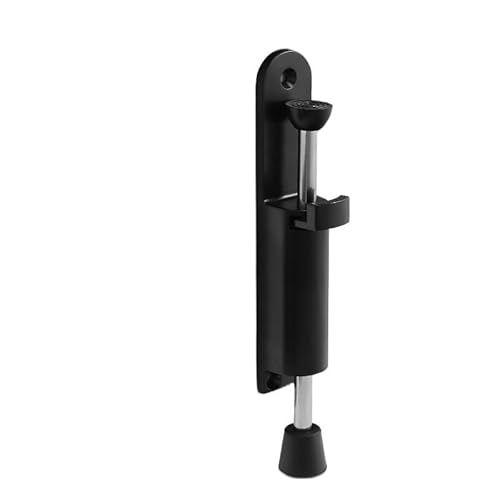 Luercher Nero Door Stop Kickdown Door Stop Easy Step Door Stopper, Spring Loaded Telescopic Step On/Off Doors Stopper Rubber(Nero)