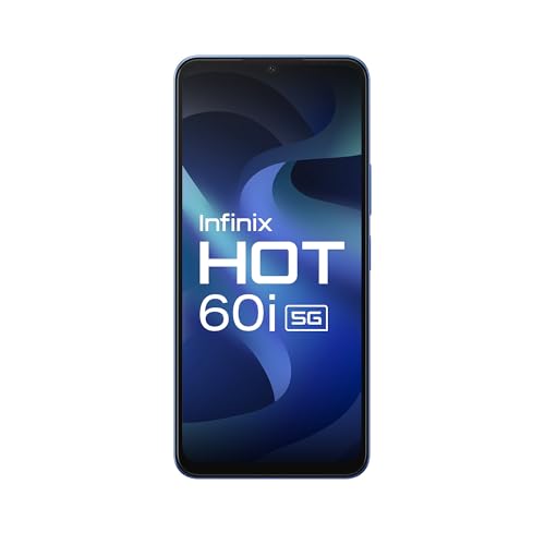 Image of Infinix HOT 60i 5G (Shadow Blue, 4GB RAM, 128GB Storage) | True 5G (Works On Jio, Vi, Airtel)|6000mAh Biggest Battery|Most Advanced Infinix AI- AI Eraser, Circle to Search