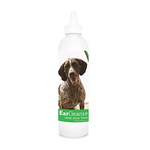 Healthy Breeds German Shorthaired Pointer Ear Cleanse with Aloe Vera Cucumber Melon 8 oz
