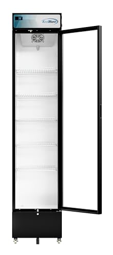 Image of KoolMore 17 in. Slim Commercial Merchandiser Display Refrigerator 7 Cu. Ft. in Black, ETL Listed (KM-MDR-17S)