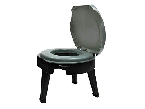 Camping Potty Seat for Adults & Kids in Tent. Foldable Commode Portable Toilet Bucket Chair for Pop-up Camper. Perfect to Use With Bags While Your Hiking, Fishing, Hunting. Weight capacity 300 lbs