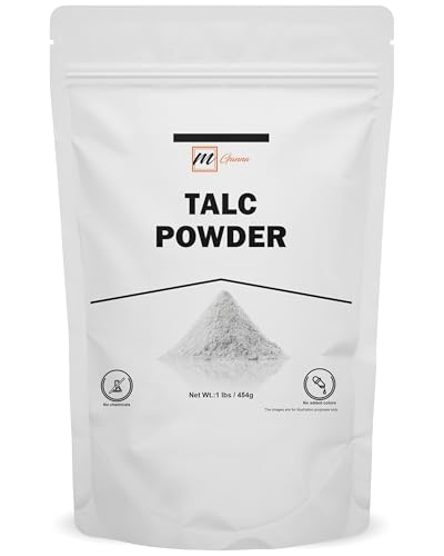 mGanna 100% Natural Talc Powder for Facial Make-up Cosmetic Formulations and Other Industrial Application 1 LBS / 454 GMS