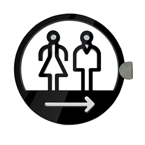 Panneaux de toilettes pour hommes et femmes signalisation de salle de bain