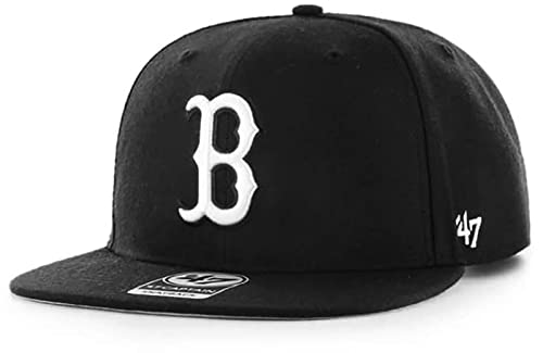47 Boston Red Sox Hat Mens Womens Adjustable Baseball Cap, Snapback, Black/White, One Size