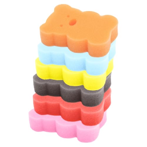 Opiniones y reviews de Accesorios infantiles para ducha favoritos de las personas. 47 AUTSUPPL Esponja De Baño Infantil 6 Unidades Diseño De Osito Para Limpieza Corporal
