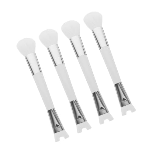 NIYANGLE 4pcs Nose Shadow Brush Set Women's Makeup Tools Blush Brush Eyeshadow Applicator Versatile