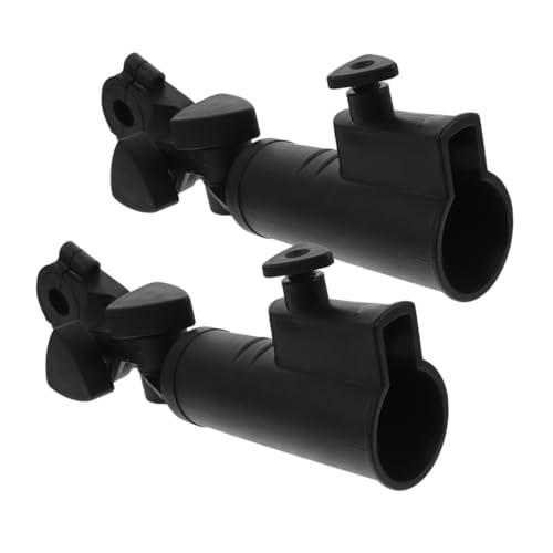 LEDMOMO 2個 ゴルフ傘立て トロリー傘立て ゴルフカート収納アクセサリー Abs 黒