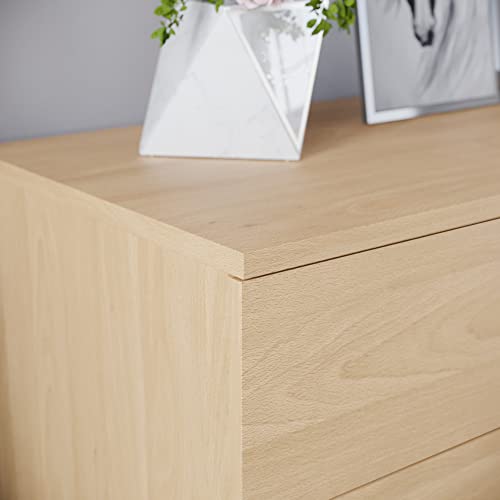 Vida Designs Riano 4 Drawer Chest of Drawers, Metal Handles and Runners, Anti-Bowing Drawer Support, Bedroom, Nursery Furniture, Pine