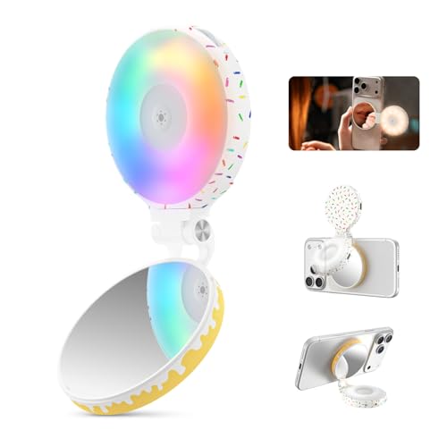 TELESIN Magnetische Selfie Licht RGB für iPhone Magsafe & Android