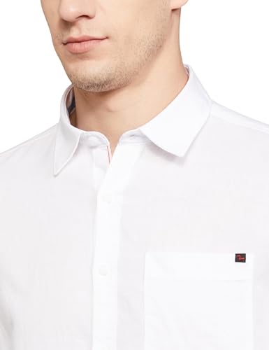 Image of Spykar Men's Cotton Solid Slim Fit Shirt
