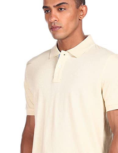 Image of Arrow Men's Solid Regular Fit Polo Shirt