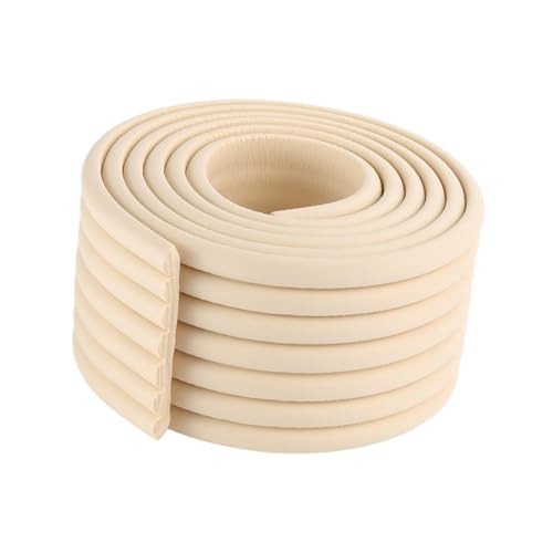 kesurpae Protector de Esquinas y Bordes de Muebles en Forma L para bebés. Seguro para Muebles Gama. Protector Grueso para Bordes mesas Que se Adapta a Varias Esquinas y mesas, Beige, 2m