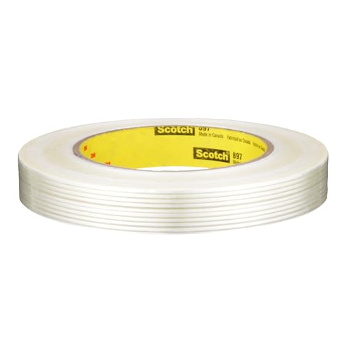Image of 3M Scotch Filament Tape 897, Clear, 18 mm x 55 m, 5 mil