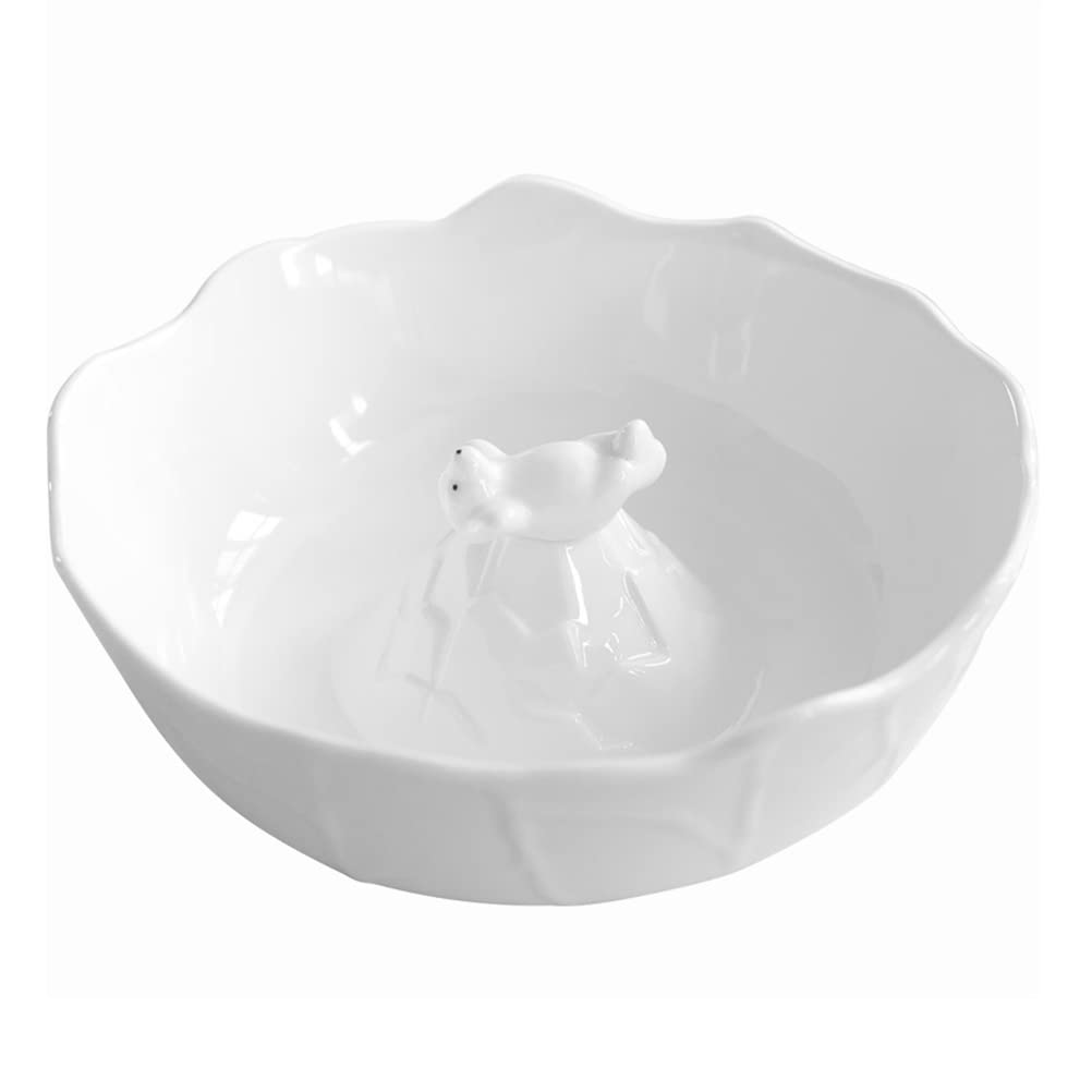 Bol à salade ours en céramique blanche 1000ml pour restauration