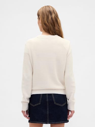 Image of Gap Women's Cable Crewneck Sweater
