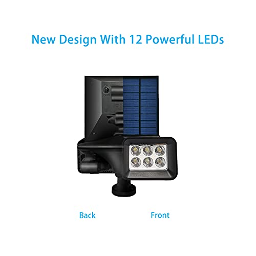Blueguan Solar Flag Pole Light, Dual Heads Flagpole Solar Light With 2 Brightness,Waterproof Flafpole Light Solar Powered Fits 1.2-3.4' Super Bright 12 Led Flagpole 100% Flag Coverage #TOP5