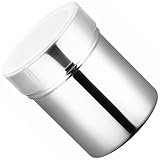 Veemoon Edelstahl Gewürzstreuer mit Feinem Sieb Kakaopulver und Kaffeepulver Streuer für Backzubehör Rostfrei Klein für Desserts und Cappuccino Dekoration