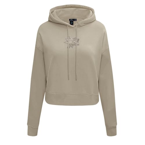 Sudadera NHL femenina cropped FLC Po con capucha para mujer talla M parda