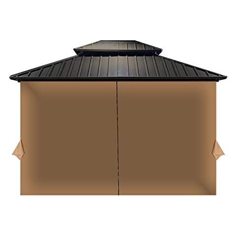 COWVIE Gazebo Curtain 12 x 12 Cover