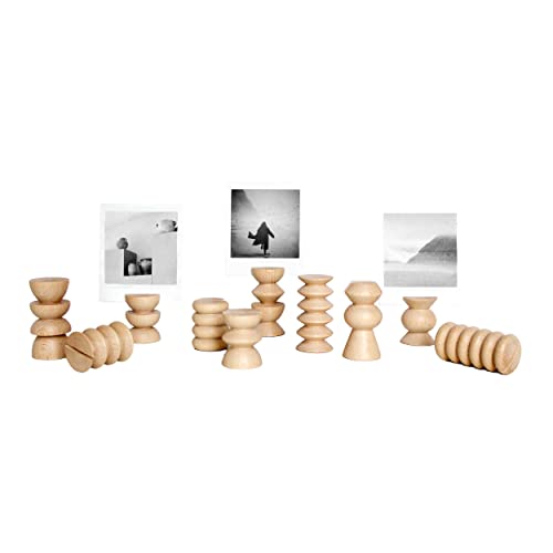 5mm Paper - Wooden Totem Picture/Card Stand - Set of 10