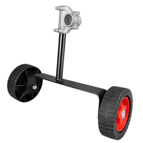 Happyyami Cadena ruedas de carro motosegadora roçadeira ruedas tipo carro piezas de carretilla manejar ruedas de generador Reemplazo de neumáticos de cortacésped de empuje Acero inoxidable