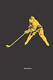 Notizbuch: Hockey Women Mandala Notizbuch / Tagebuch / Journal mit 120 leeren Linierte Seiten Große Frauen, Mädchen, Tänzer,familie