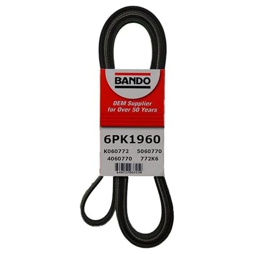 Bando USA 6PK1960 OEM Quality Serpentine Belt