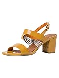 ERROR: #N/A MARCO TOZZI By Guido Maria Kretschmer 2-2-88300-26-Sandalo, Sandali con Tacco Donna, Saffron Pat C, 37 EU