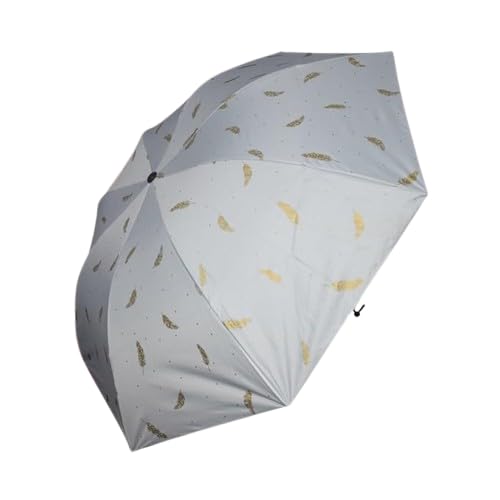 Image of KEKEMI 3 Fold Plain Pipine Umbrella for Men & Women