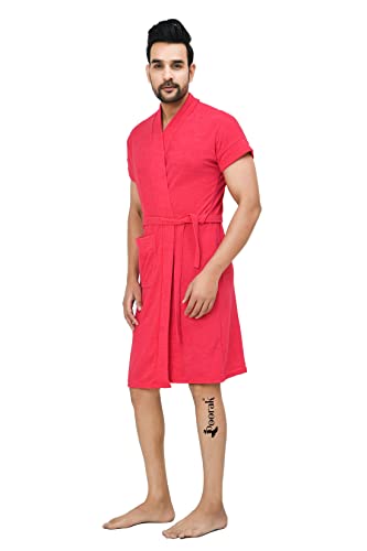 Image of Terry Men Bathrobe Fit Upto 42 inches Gajri